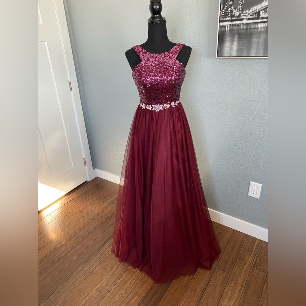 Maroon Prom Dress